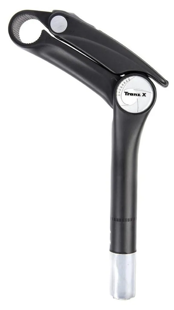 Potence Guidon Réglable 25.4mm pour Confort Dos et Nuque à Vélo - Noir