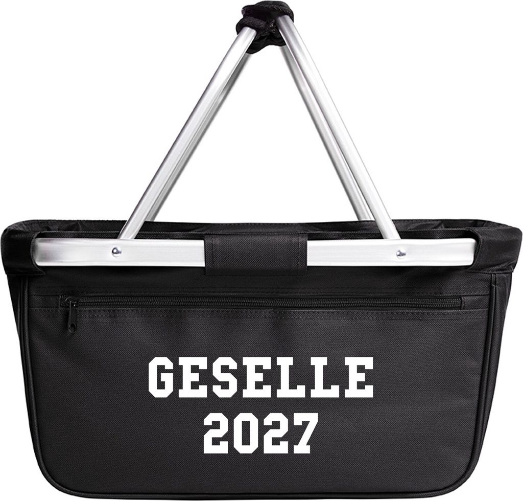 Huuraa Einkaufskorb Geselle 2027 Ausbildung 20 Liter Black faltbarer Tragekorb Geschenkidee