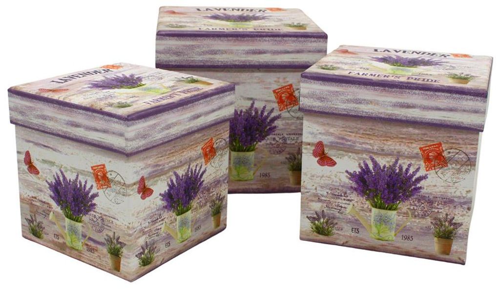 Home Elements Zestaw 3 papierowych pudełek z motywem Zdjęcie produktu 