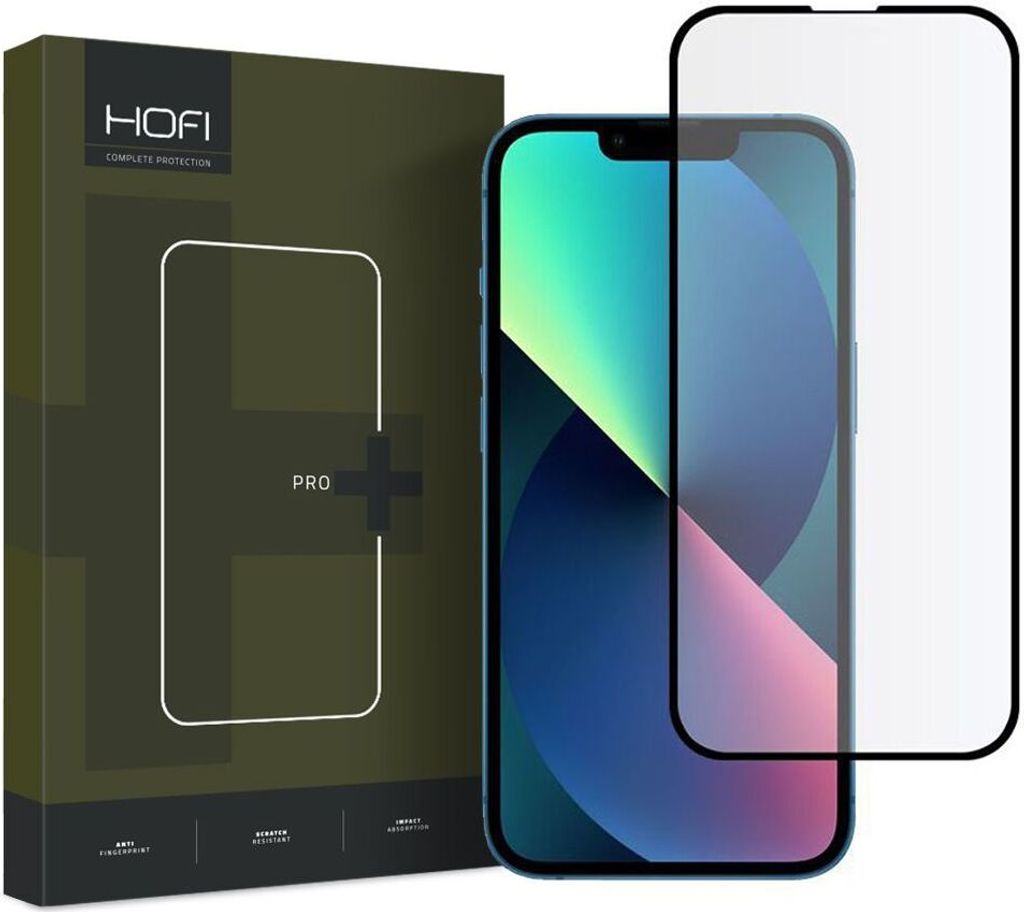 HOFI SZKO HARTOWANE 9H DO iPhone 13/13 Pro  CZARNE 0.3mm Zdjęcie produktu 
