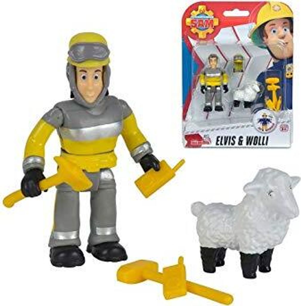 Simba Feuerwehrmann Sam Elvis und Schaf Zubehör Figuren Produktbild 