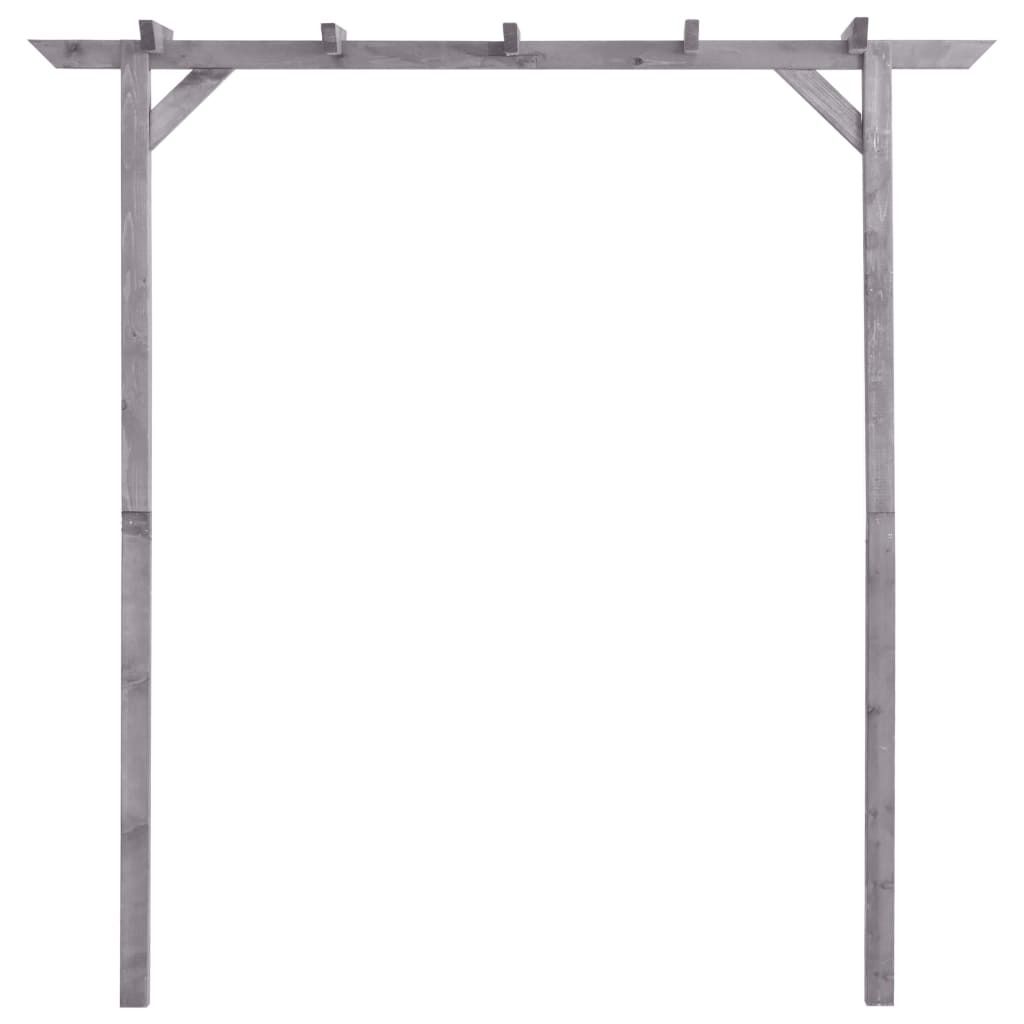 vidaXL Pergola de jardin Gris 200x40x205 cm Bois de pin Image du produit 