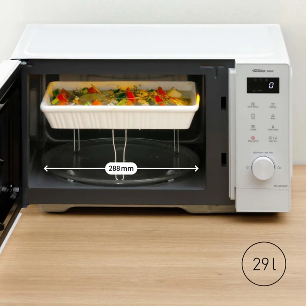 Four à micro-ondes 29 L 1000 W blanc - Haute Performance et Design - 6