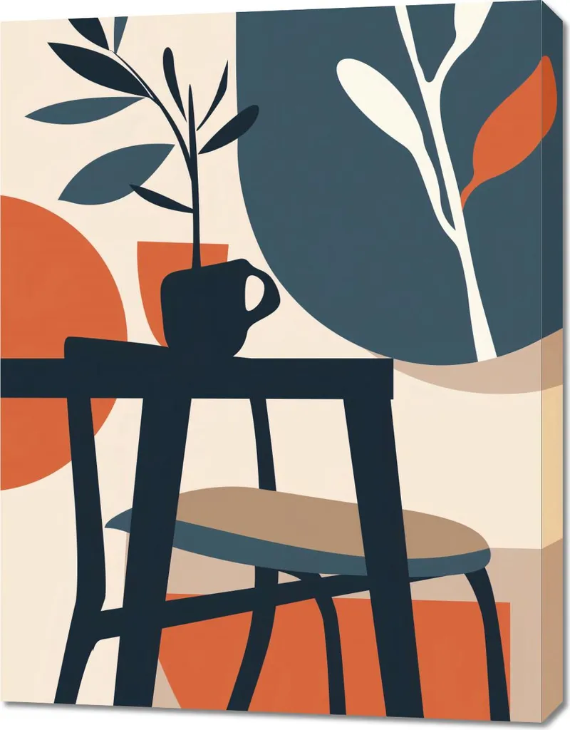 Impression toile 70 x 90 cm Le matin à l'ombre des arbres haute qualité