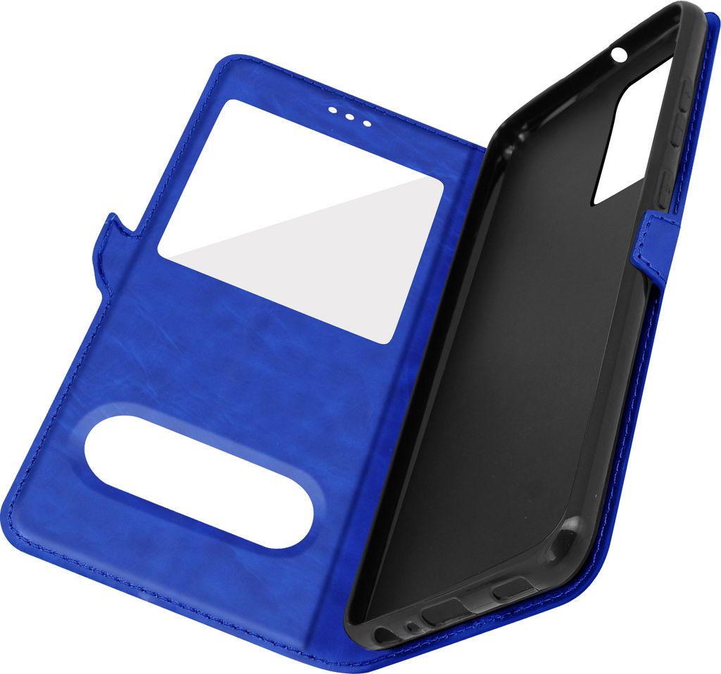 Samsung A52 / A52s Cover Doppelfenster & Standfunktion – Blau