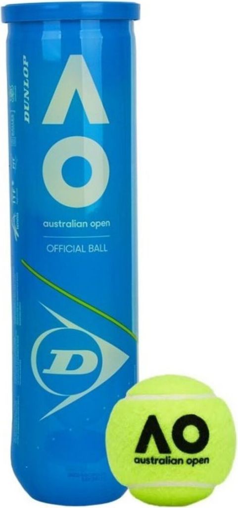 Dunlop Tennisbälle Australian Open Gas gefüllte 4er Dose Produktbild 