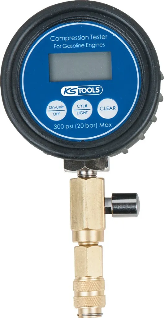 Strumenti KS TOOLS: Manometro Compressione 152.2031 0-20 Bar Originale