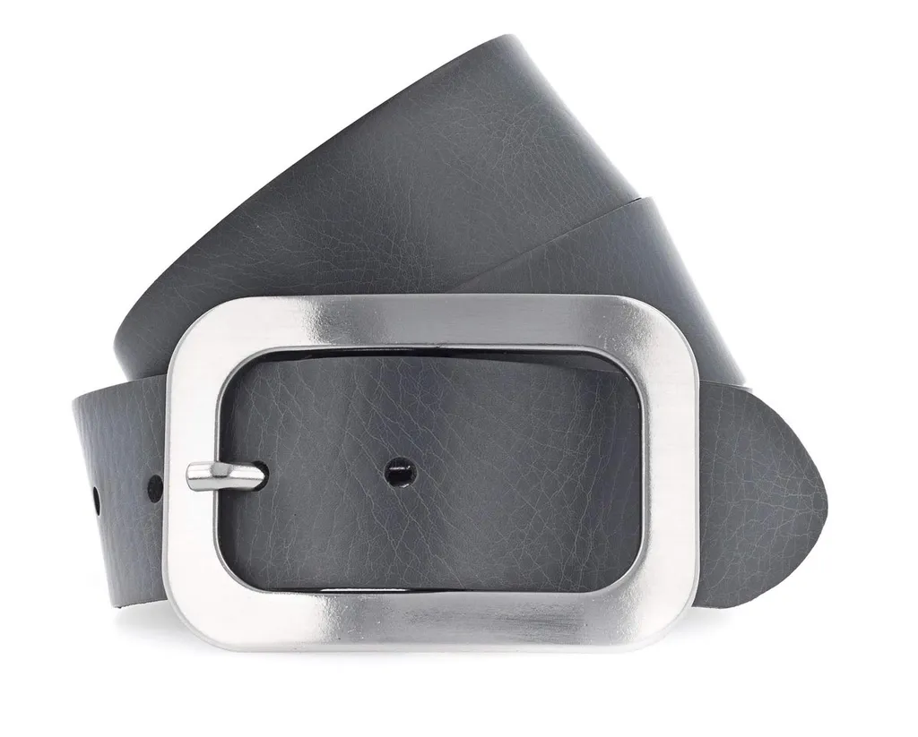 Vanzetti Pelle cintura Classics 40mm Belt W100 Steel Gray grigio