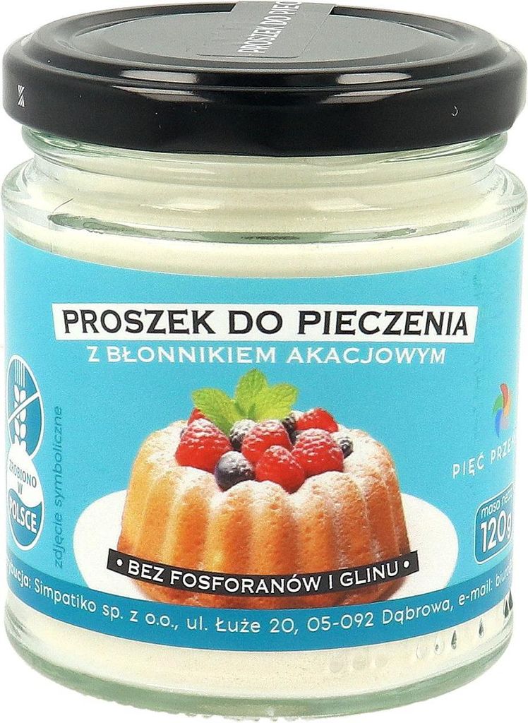 Backpulver mit Akazienfasern, glutenfrei, 120 g – PIĘĆ PRZEMIAN