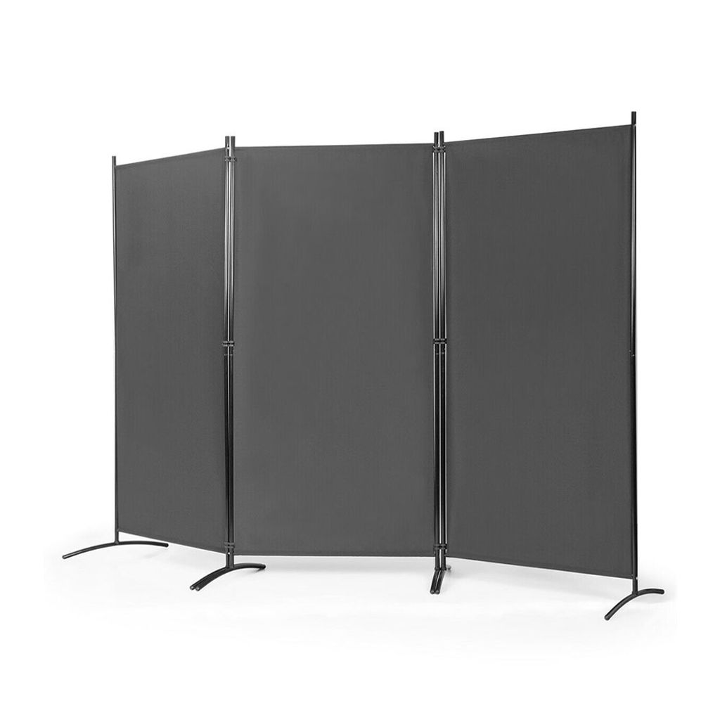Mobilný paraván 260x180 cm, sivý Obrázok produktu 