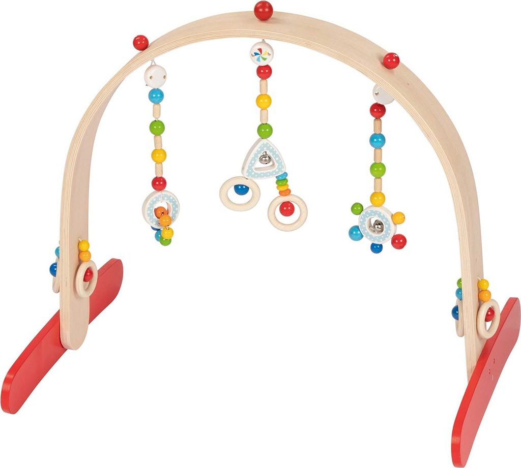 Heimess 766094 Baby-Fit Confetti, Greif- und Spieltrainer 58 x 40 x 52 cm, Holz, bunt