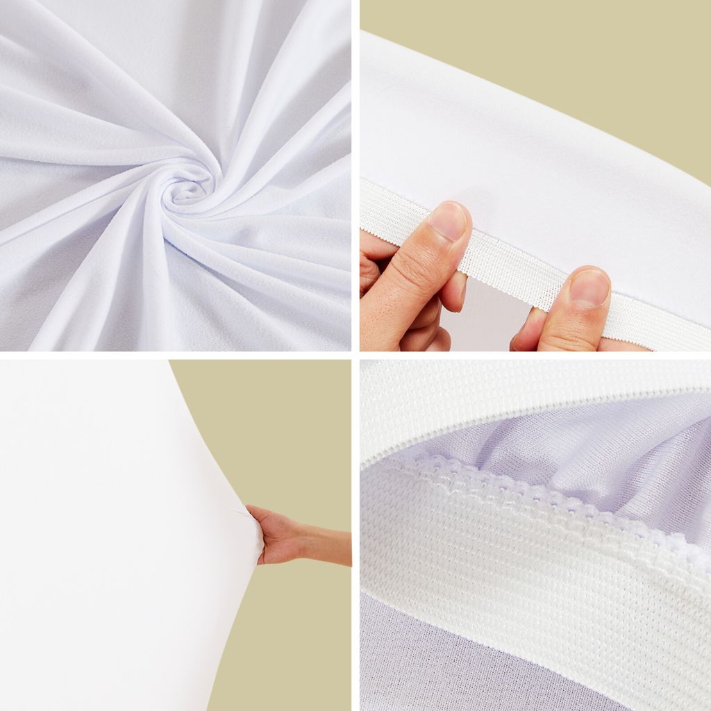 FiVan Hintergrundabdeckung Für Babyparty – Wellen-Design In Weiß/Rosa