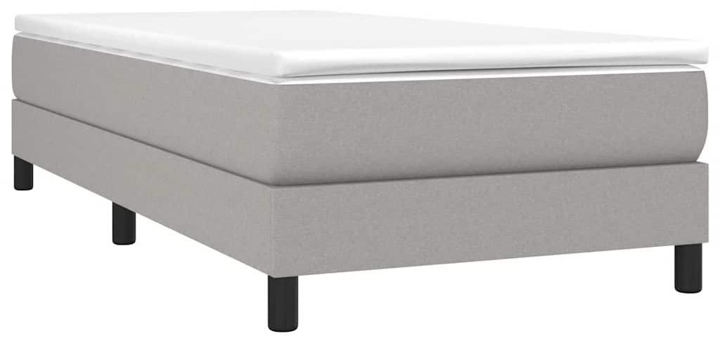 vidaXL Boxspringbettgestell Hellgrau 90x190 cm Stoff Produktbild 