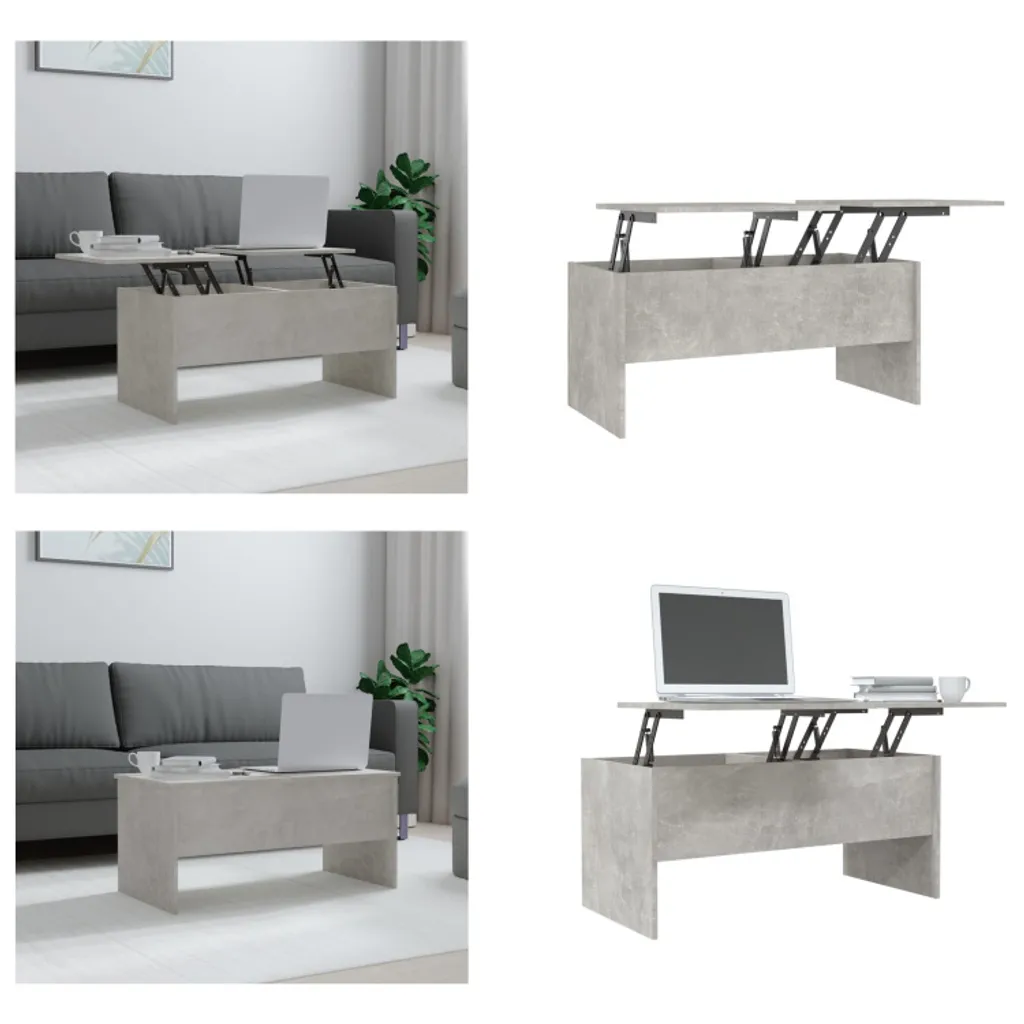 vidaXL Tavolino da Divano Grigio Cemento - Eleganza per il Soggiorno