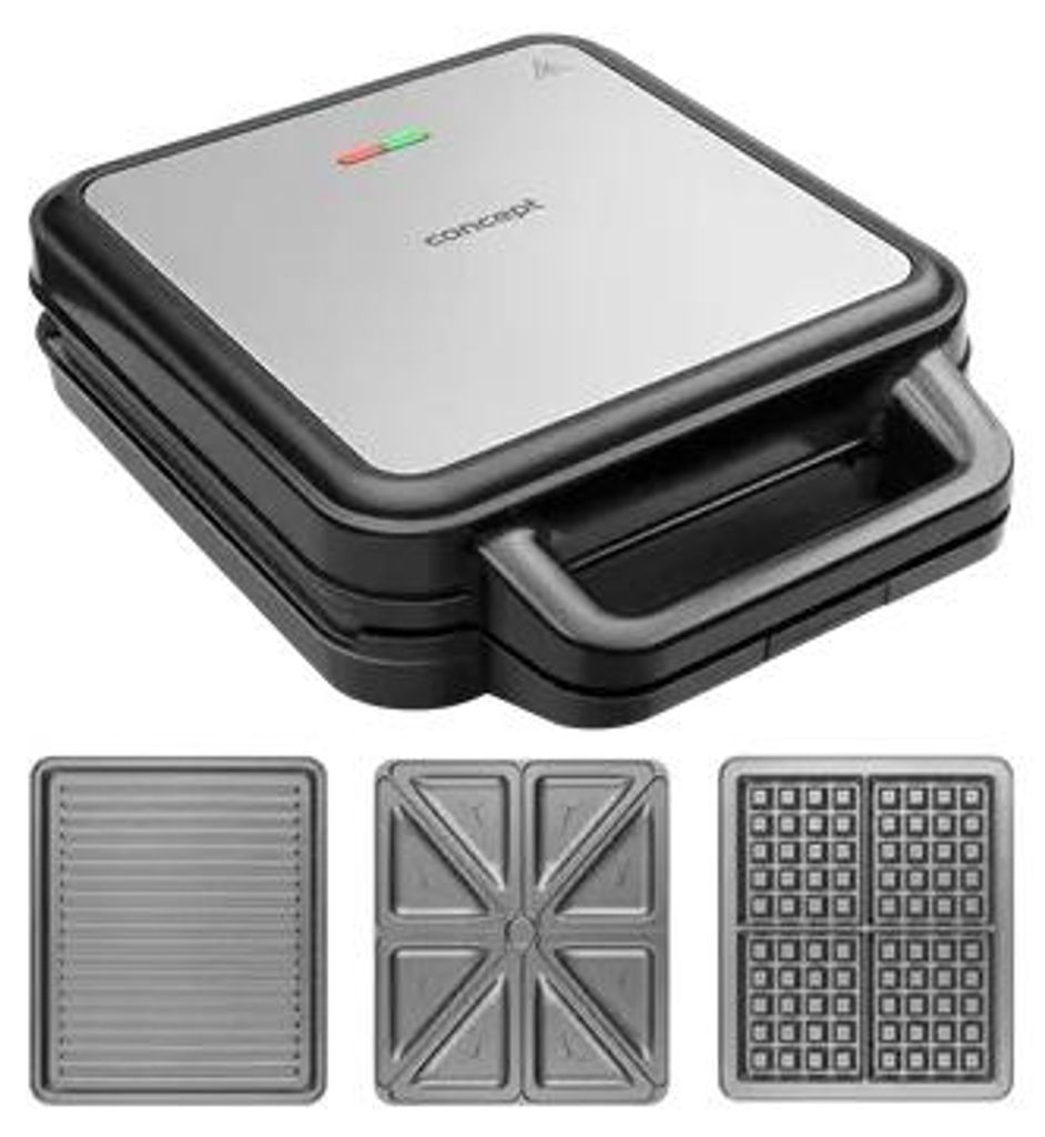 Concept SV3080, Edelstahl, Schwarz, Kunststoff, Edelstahl, Produktbild 