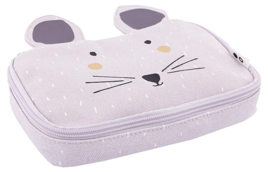 Trixie Federmäppchen Schulbedarf rechteckig Mrs. Mouse lila Produktbild 