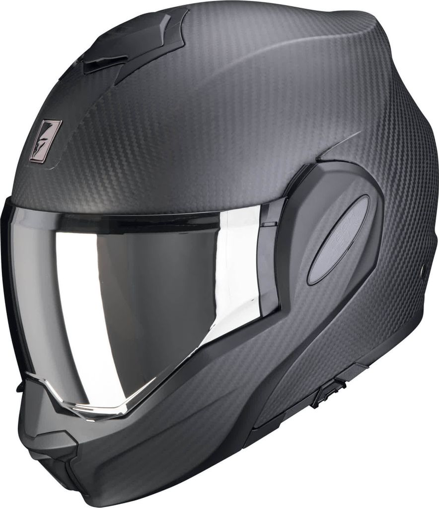 Scorpion Exo-tech Evo Carbon Solid Modularhelm Schwarz L Produktbild 