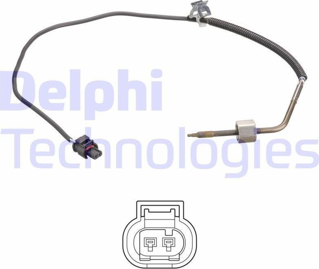 DELPHI TS30101 Abgastemperatursensor passend für MERCEDES-BENZ A-Klasse (W169) 565mm