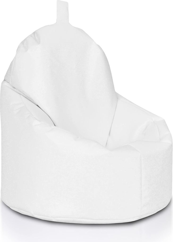 Ecopuf - Sitzsack Bean Bag Outdoor, 70 x 75 cm - Yoko Weiß Nc3