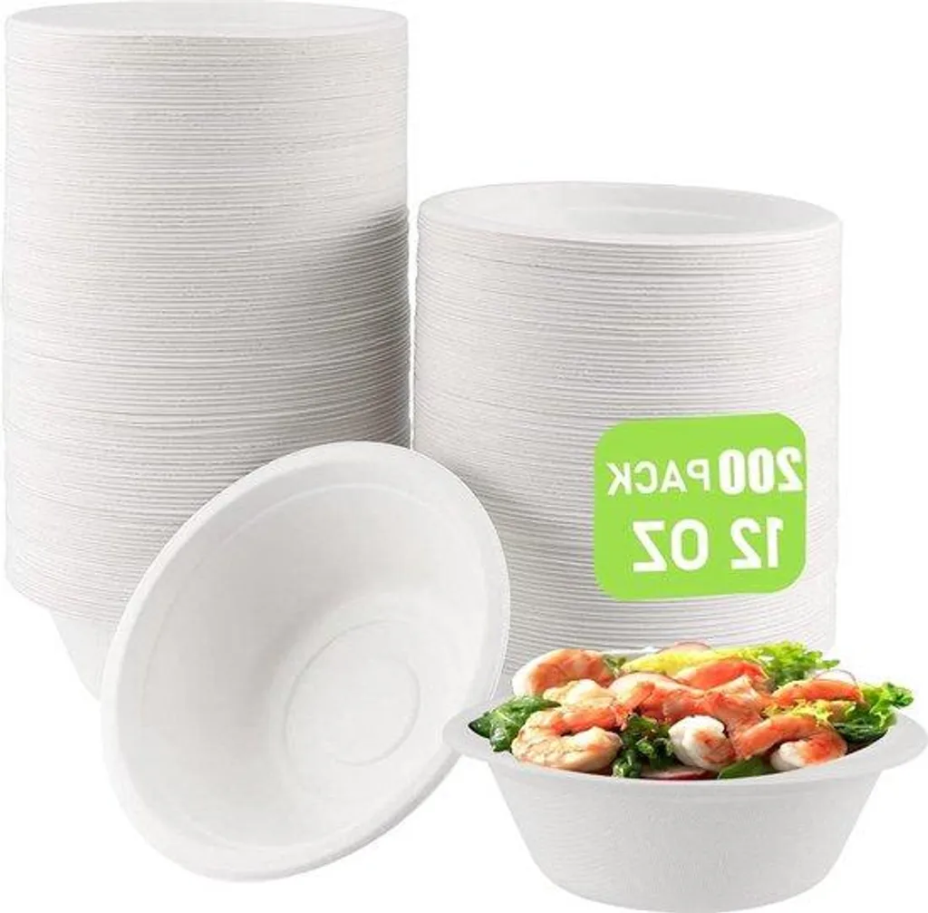 Lot de 200 Gobelets Jetables en Carton 23cl Compostables et Écologiques