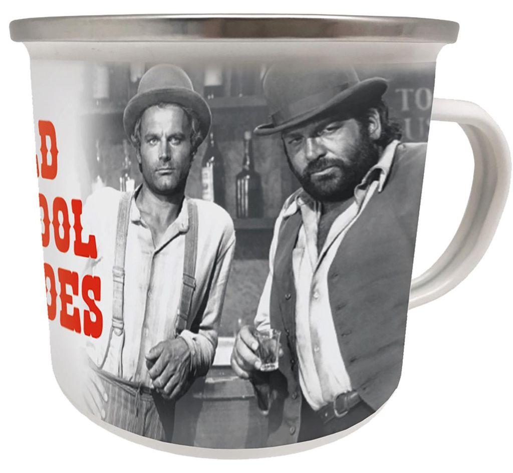 Bud Spencer & Terence Hill Emaille Tasse Old School Heroes Produktbild 