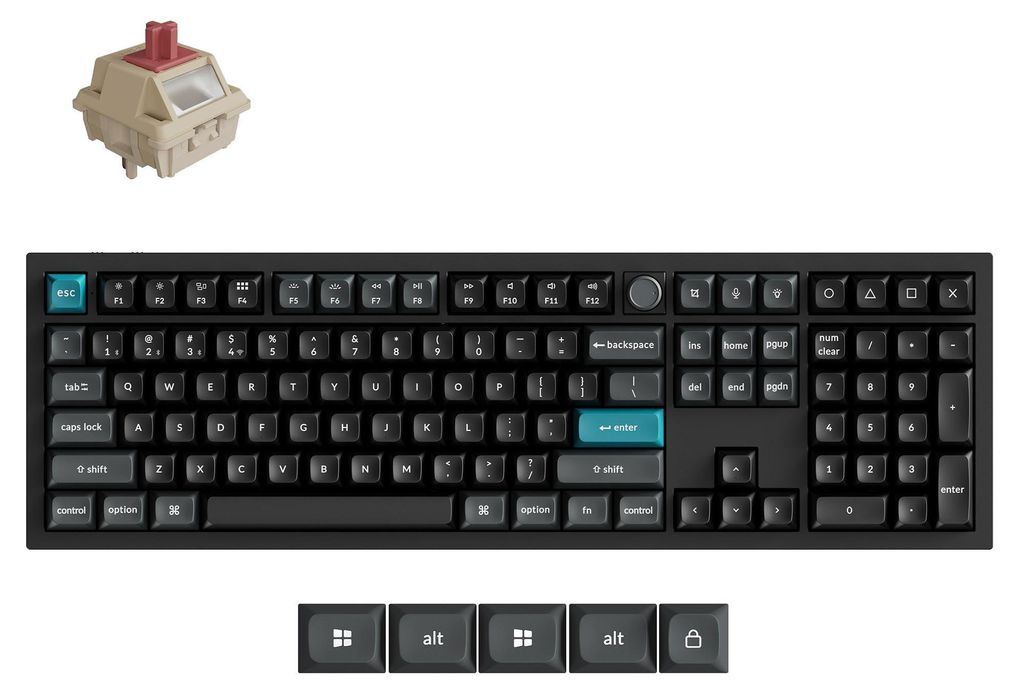 Keychron Q6 Ultra 8K, Volledige grootte (100%), Bekabeld en Productafbeelding 