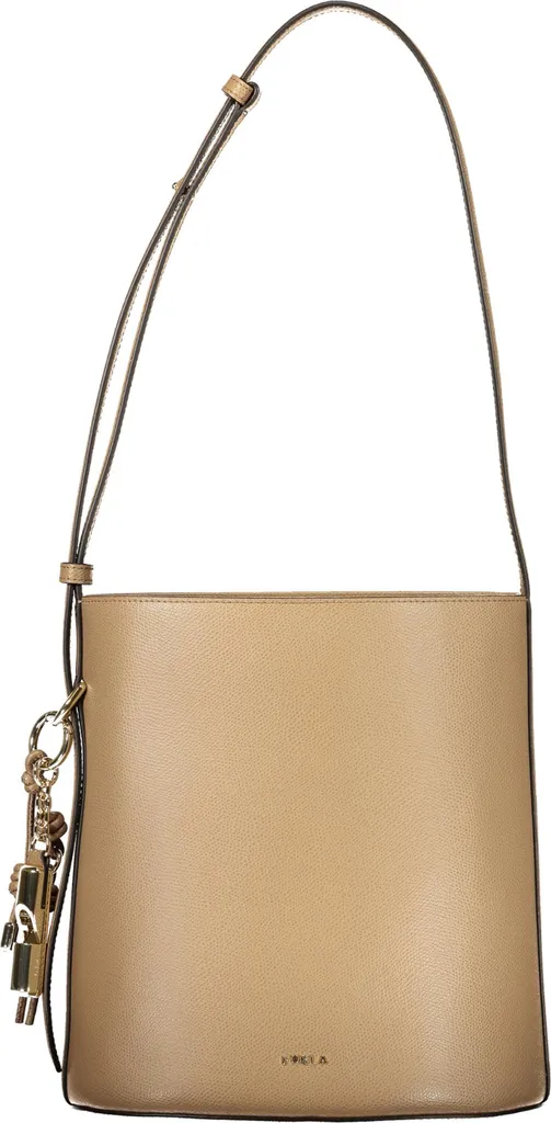 Sac à main marron femme avec bandoulière amovible et pendentif chic