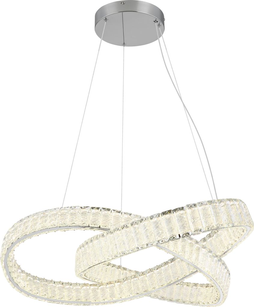 Globo Lighting Hängeleuchte Metall verchromt, LED