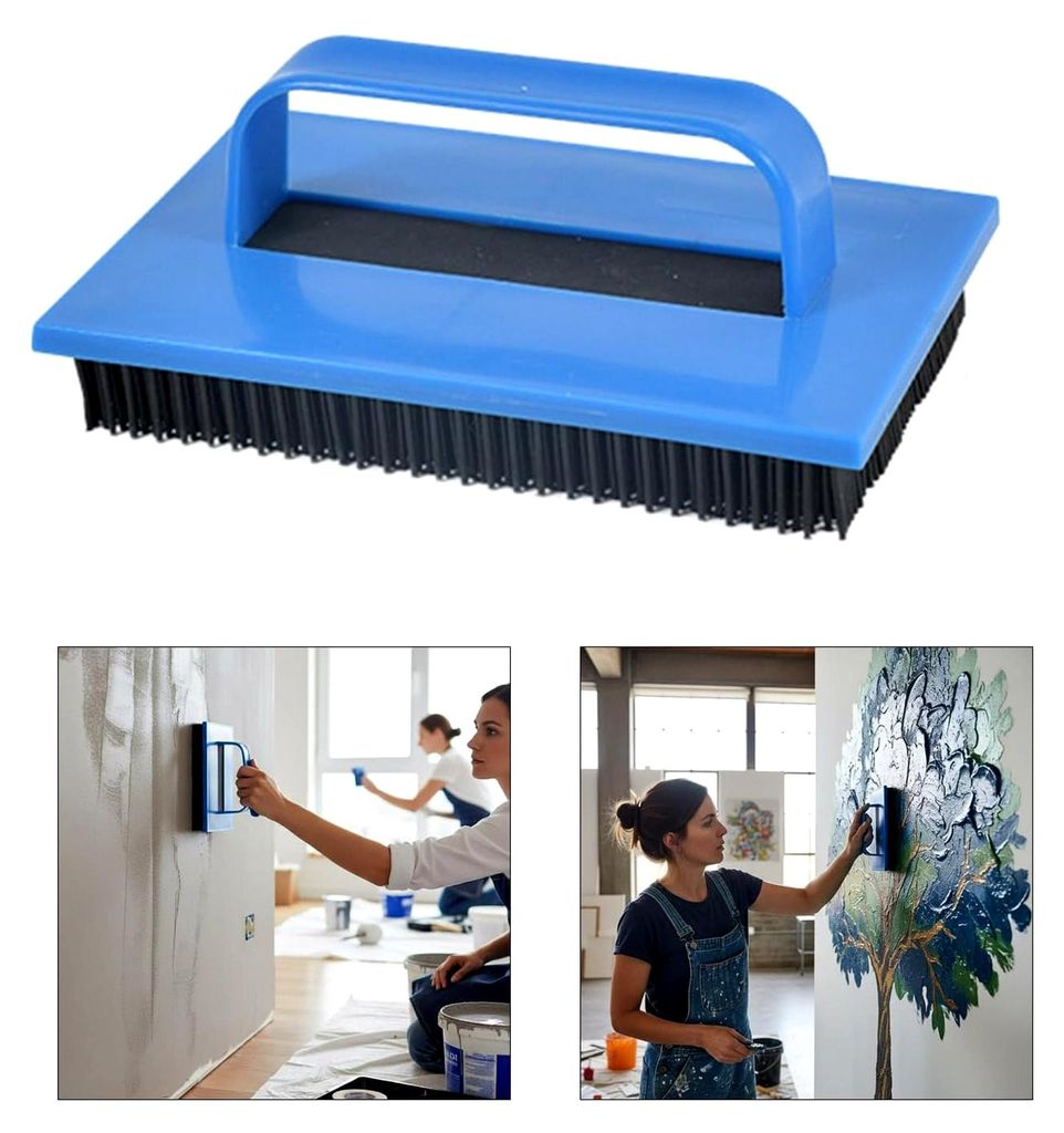 Strukturierter Kunstpinsel mit ergonomischem Griff für funktionales Malen