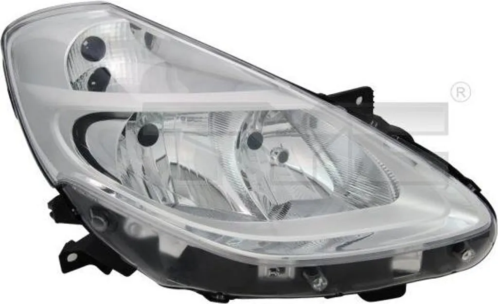 Faro Anteriore Destro TYC 20-12049-15-2 per Renault Clio III Chrome