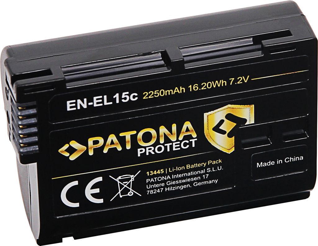 PATONA 13445, Nikon, 2250 mAh, 7,2 V, Lithium-Ion (Li-Ion) Produktbild 