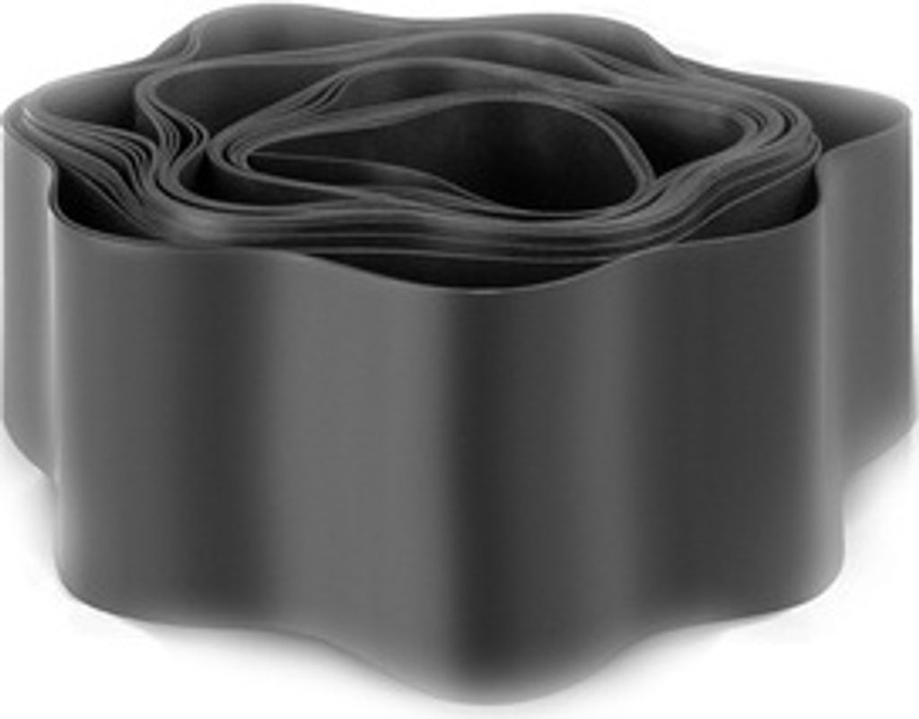Rasenkantenstecher Rasenkante Rasentrimmer Rasenmäher Rasenborde 9m Höhe 10cm GRAU 9m