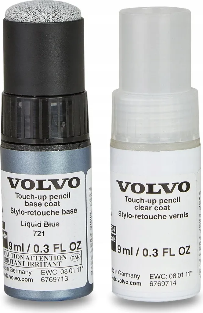 Réparer les rayures Volvo Liquid Blue 721 - Stylo peinture origine Volvo