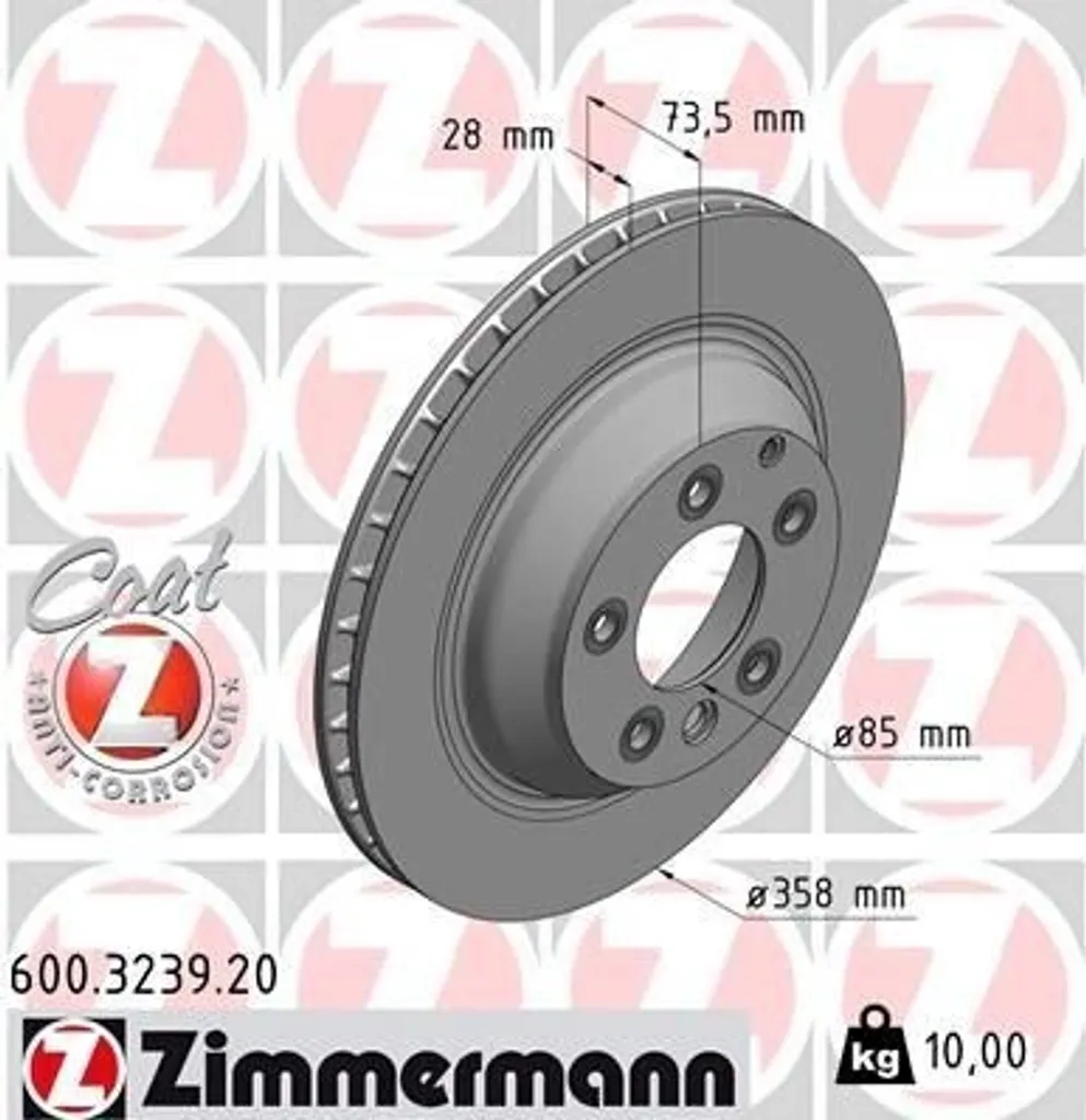 Améliorez le Freinage de votre Audi Q7 ou Touareg avec Zimmermann 600.3239.20