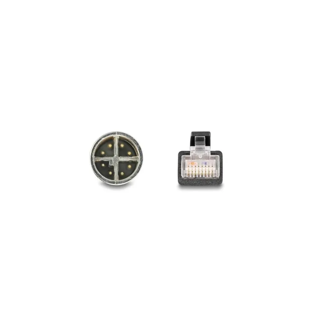Delock 80866 M12 X-coded to RJ45 Cavo Patch 1m | S/FTP Cat 5e PVC - 4