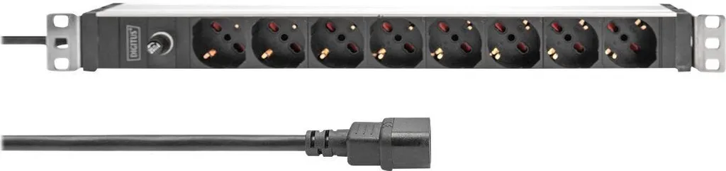 Multiprise Rackable 19 Pouces 8 Prises DIGITUS avec Connecteur IEC C14 - 5