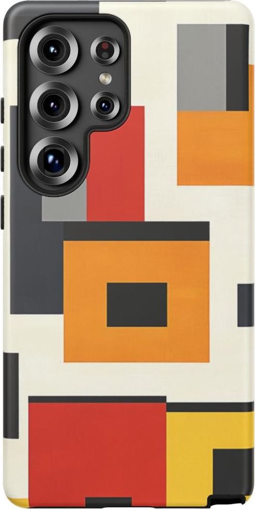 Geometrische Farbblöcke – Hülle Kompatibel mit Samsung Galaxy S25 Ultra