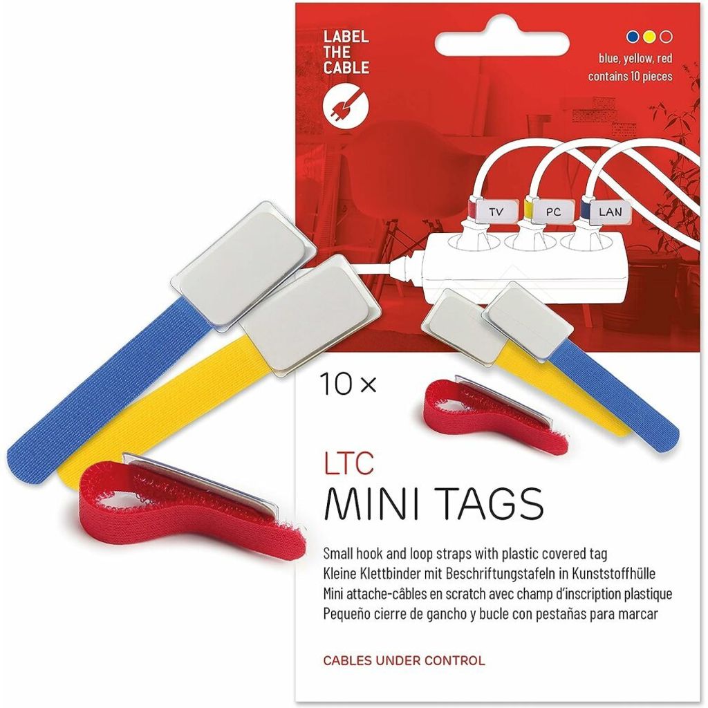LABEL THE CABLE LTC MINI TAGS Kabeletiketten 10er Set bunt