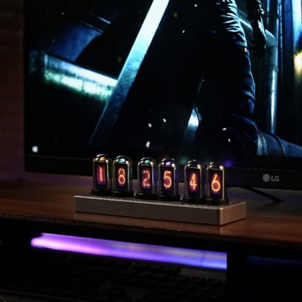Mini Nixie Tube Takt IPS Bildschirm Muti-Funktion Smart Desktop Alarm USB Powered Home Dekoration Geschenk