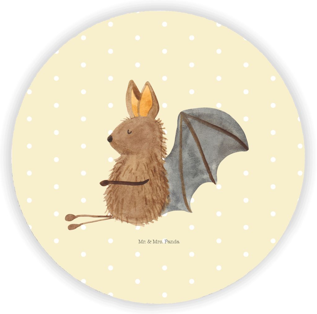 Mr. & Mrs. Panda magnet Fledermaus Sitzen - Gelb Pastell - Geschenk, für fotos, kühlschrank, Entspannen, holz, Fledermäuse, Lustige Sprüche, ha...