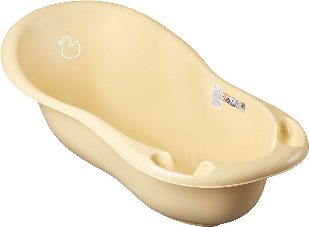 Anatomische Badewanne 102 cm gelbe Ente Produktbild 