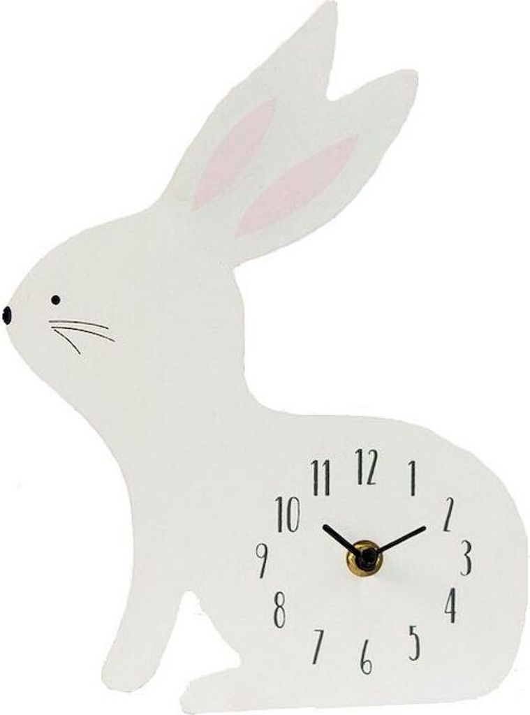 Wanduhr Hase für das Kinderzimmer Produktbild 