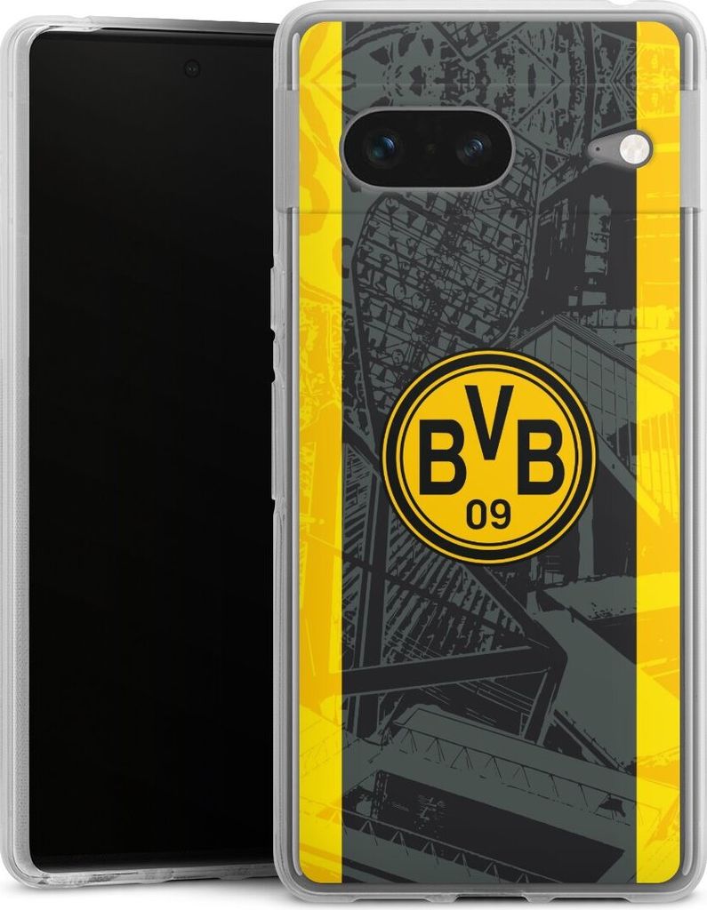 DeinDesign Handyhülle für Google Pixel 7 Silikon Hülle Case Smartphone Schutzhülle BVB Borussia Dortmund Stadion