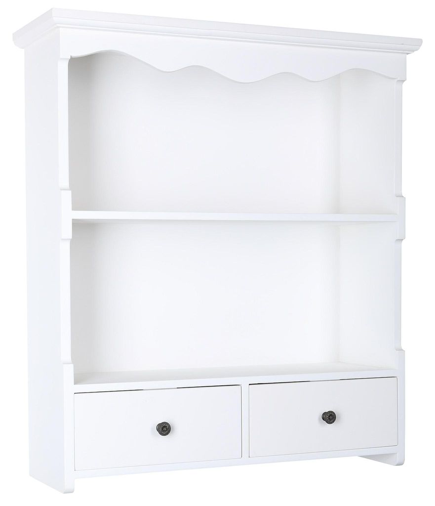 Wandregal Küchenregal Wandschrank Weiß Regal Holzregal Produktbild 