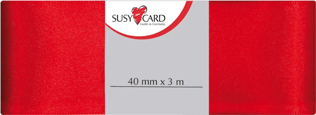 Nastro Rosso 40mm x 3m SUSY CARD - Crea Fiocchi e Decorazioni Uniche