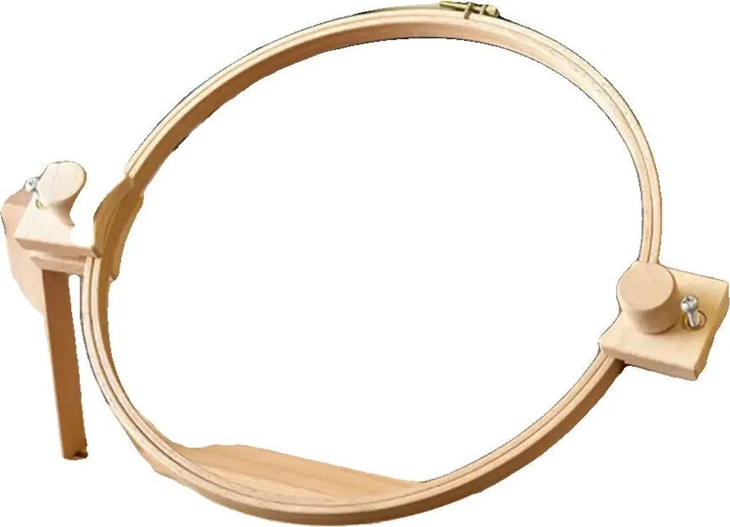 Support de broderie réglable 360° en bois contre la fatigue cervicale