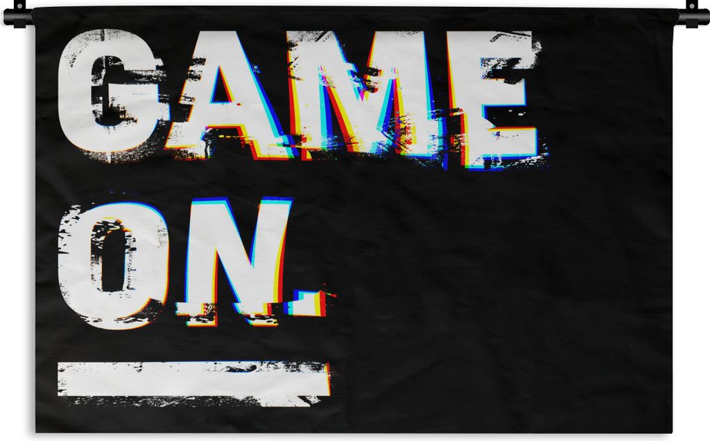 MuchoWow Wandteppich Wandbehang Spiel - Zitate - Gamer 60x40 cm Tapisserie Dekoration Wandtuch - Wanddekorationen