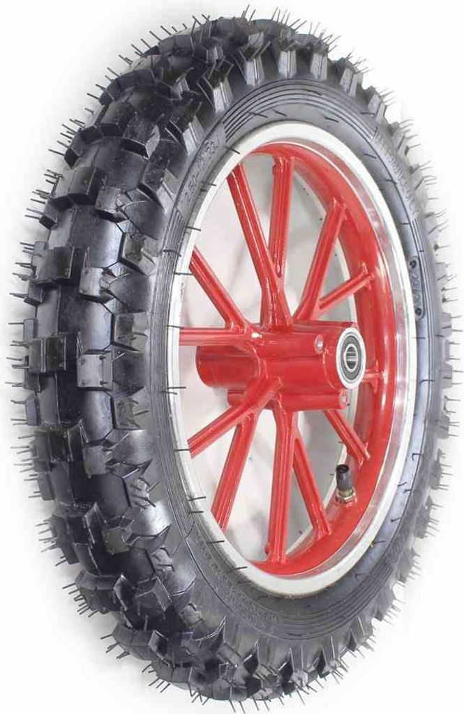 Pocket Cross Wheel Red 10" 2.50X10 Rear Hb
