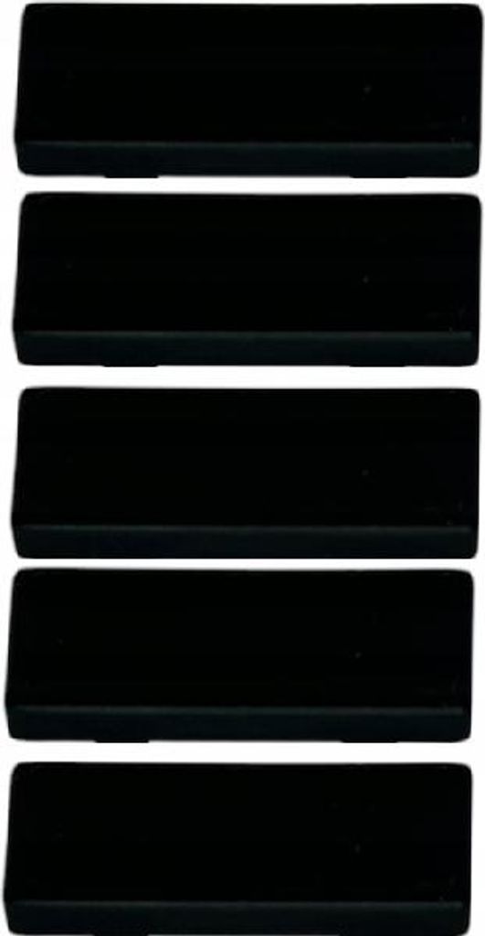 Abdeckkappen für Fensterablauflöcher, 5er-Set, Schwarz