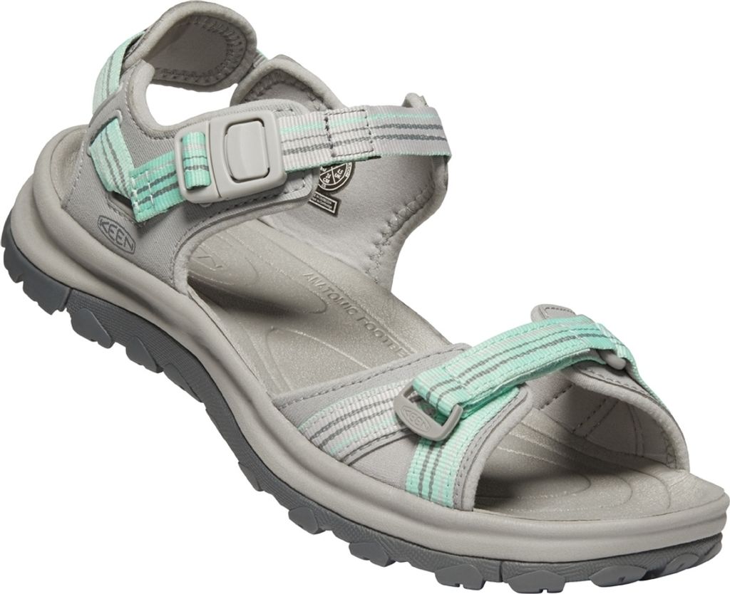 KEEN Terradora II Open Toe Damen Sandale in Grau, Größe 7.5